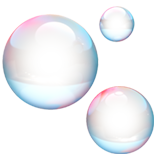 Емодзі мильних бульбашок U+1FAE7
