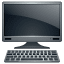 Комп'ютер емоджі U+1F5A5