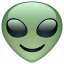 інопланетянин эмоджі Whatsapp U+1F47D