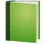Зелена книга емоджі U+1F4D7