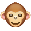 WhatsApp морда мавпи U+1F435
