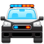 Водіння автомобіля поліції U+1F694