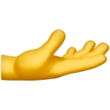 Рука з долонею догори - символ U+1FAF4