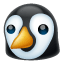 Пінгвін емоджі Whatsapp U+1F427