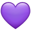 Фіолетове серце емоджі U+1F49C