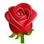 Троянда емоджі U+1F339