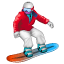 сноубордист емоджі U+1F3C2