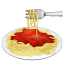 спагетті емоджі U+1F35D