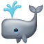 фонтануючий кит смайл U+1F433
